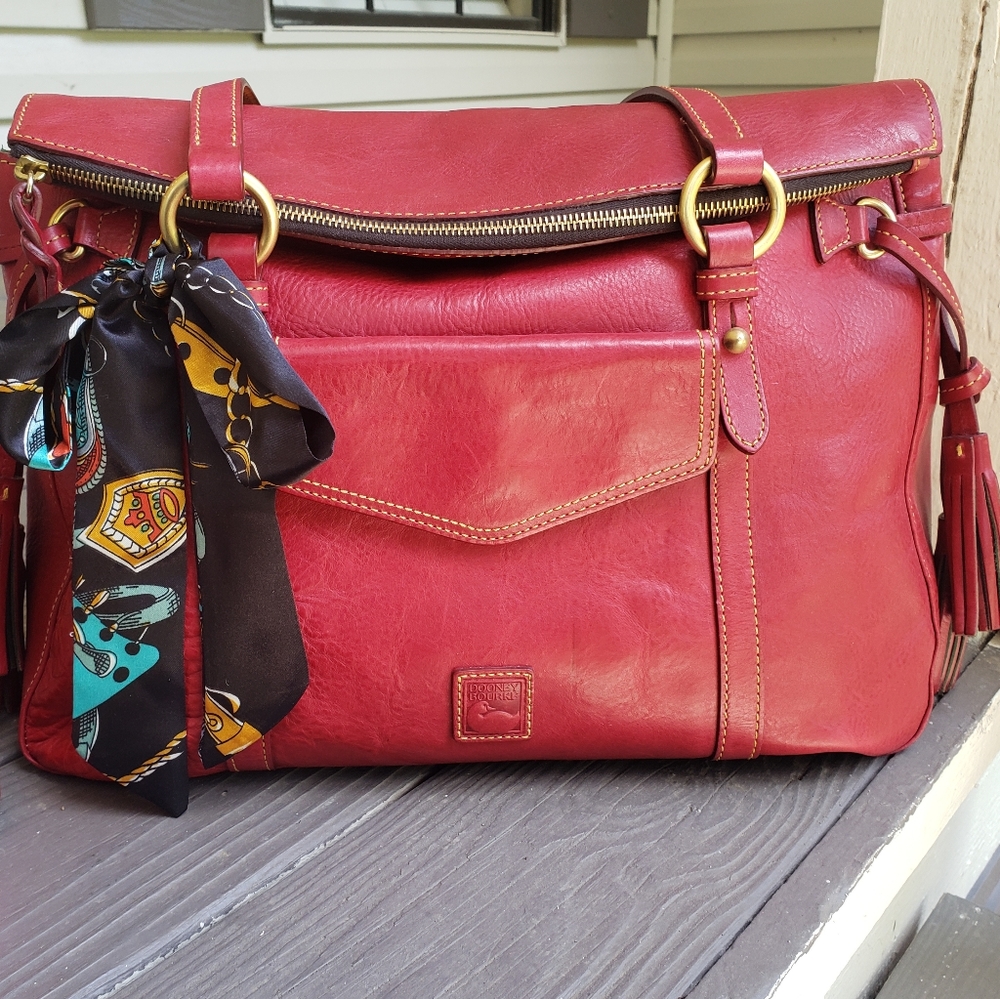 Dooney and Bourke Florentine the Smith Bag Red